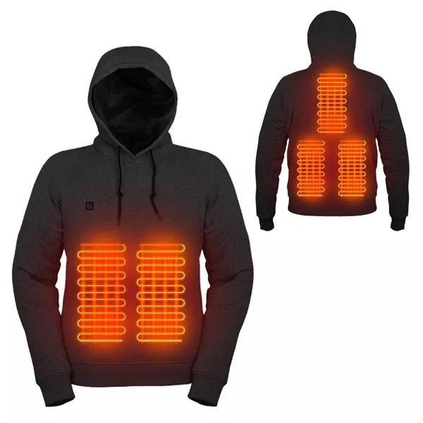Bluza podgrzewana MOVEPACK — Czarny — panele grzewcze