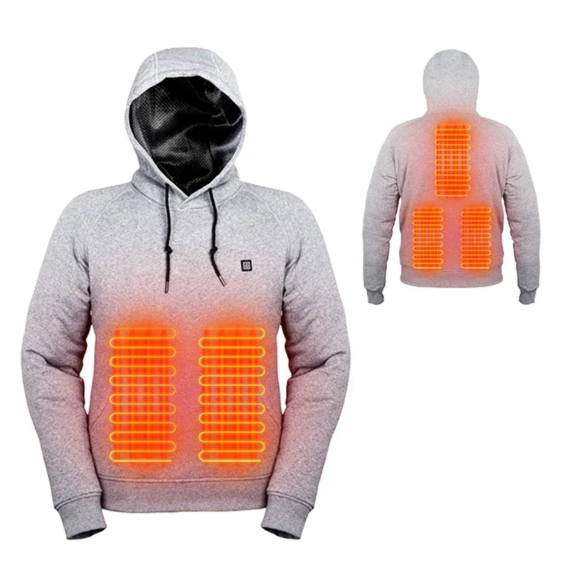 Bluza podgrzewana MOVEPACK — Szary — panele grzewcze