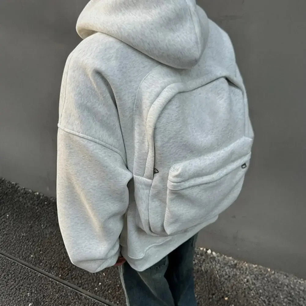 Bluza z plecakiem MOVEPACK — Szary — plecak na plecach